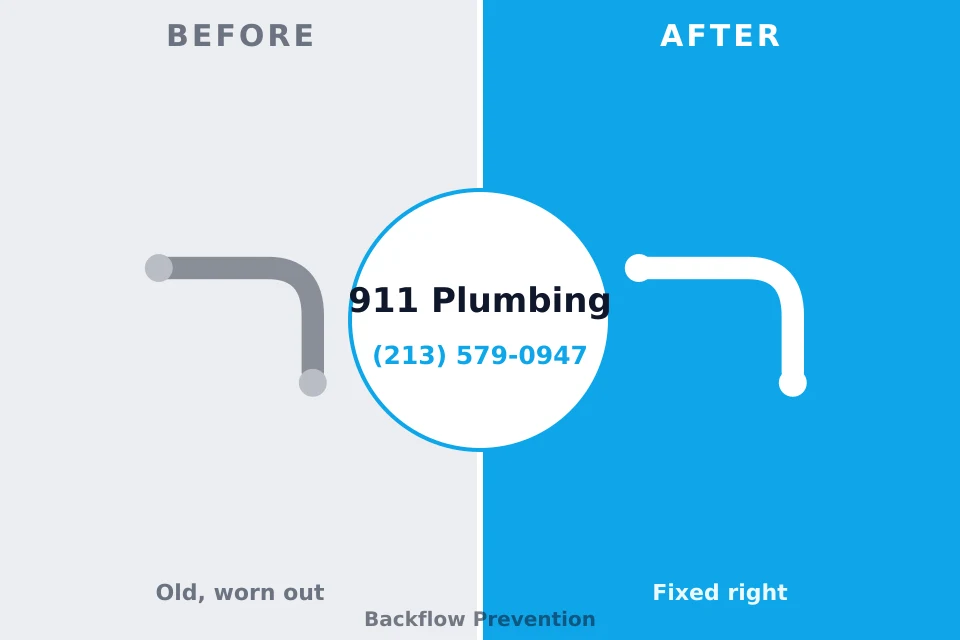 Before and after: plumbing repair Kissee Mills, MO